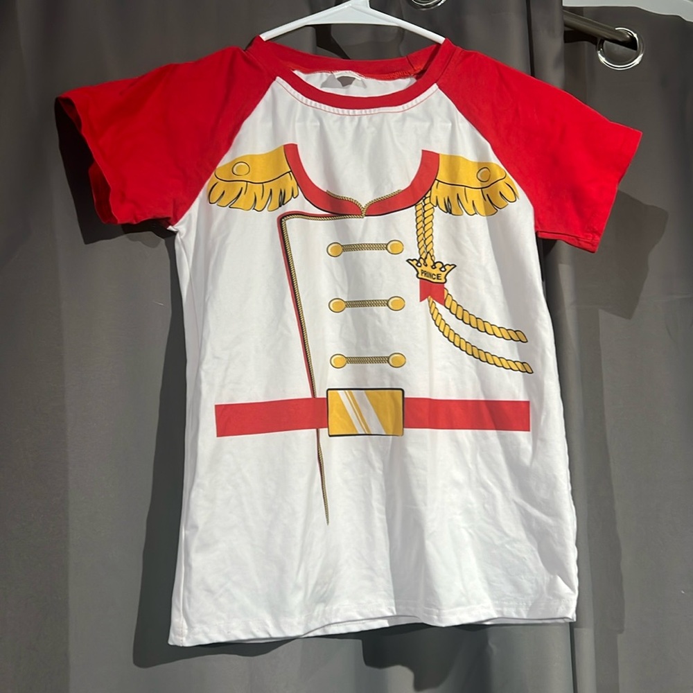 Disney Red and White Short Sleeve Tee